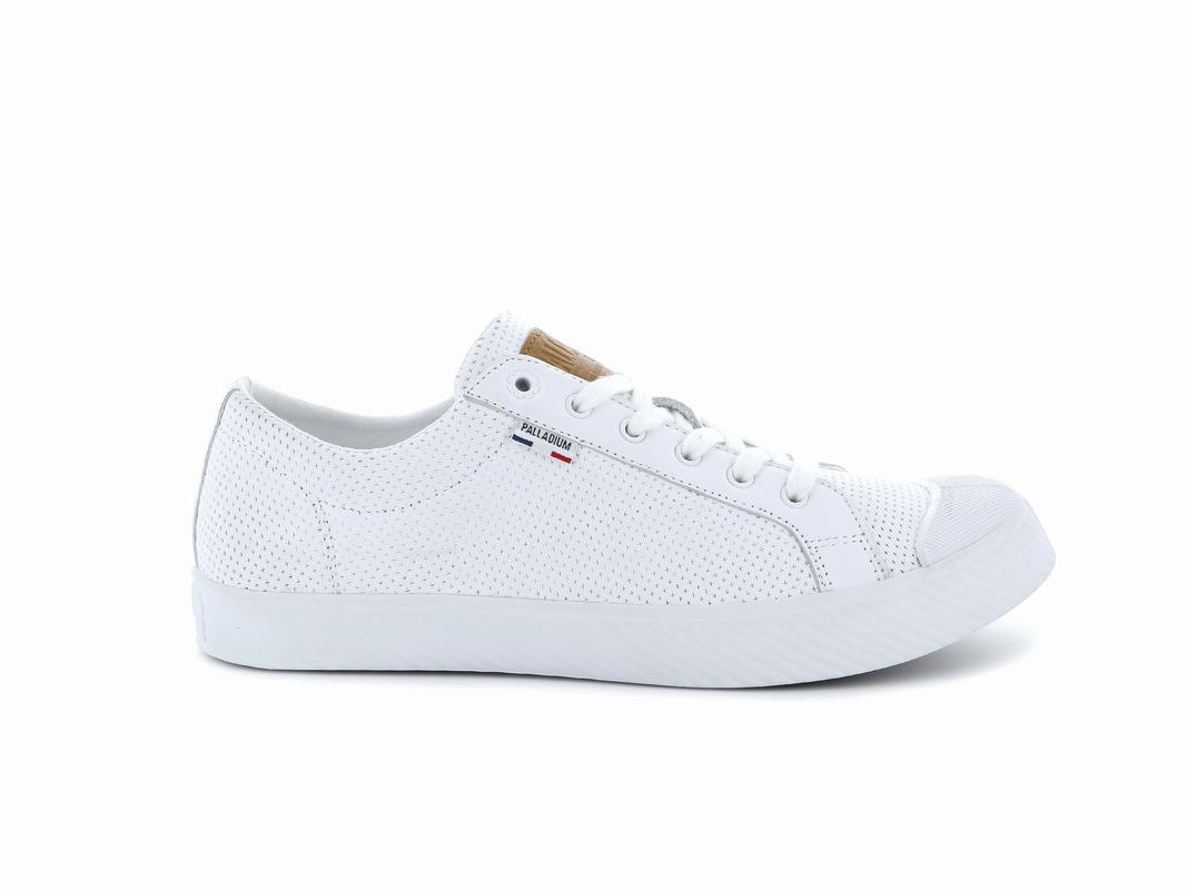 Palladium Pallaphoenix Og Leather Men's Low Top Sneakers White (PXRI93807)